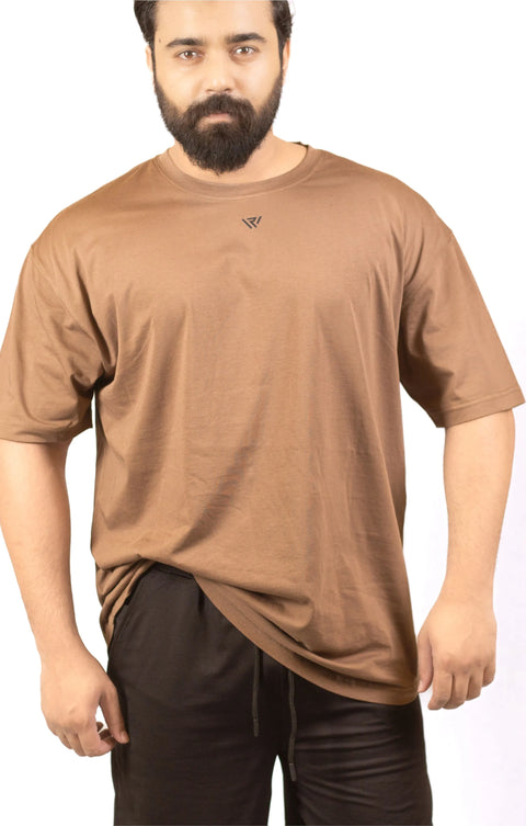 Brown Plus size T Shirt