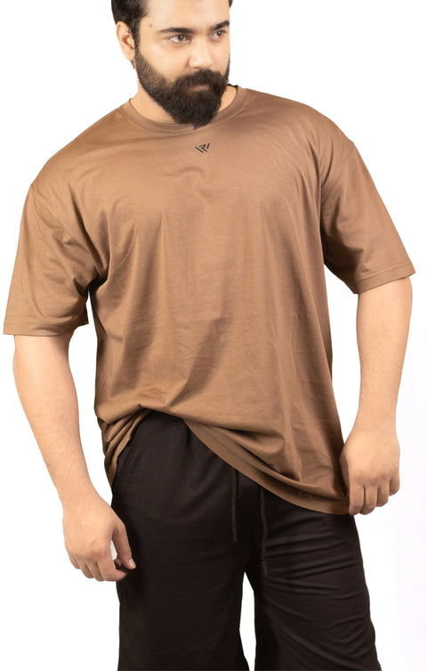 Brown Plus size T Shirt