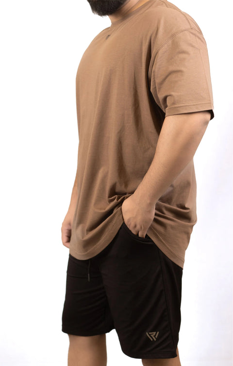 Brown Plus size T Shirt