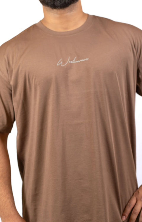 Brown Plus size T Shirt