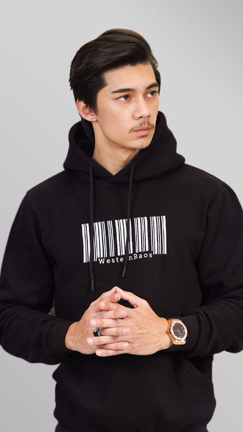 Black Hoodie with Embroidery