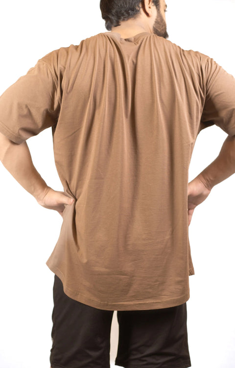 Brown Plus size T Shirt